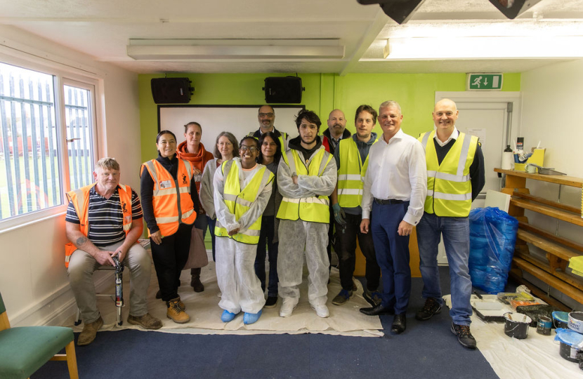 Stuart MP at Long Buckby Youth Centre