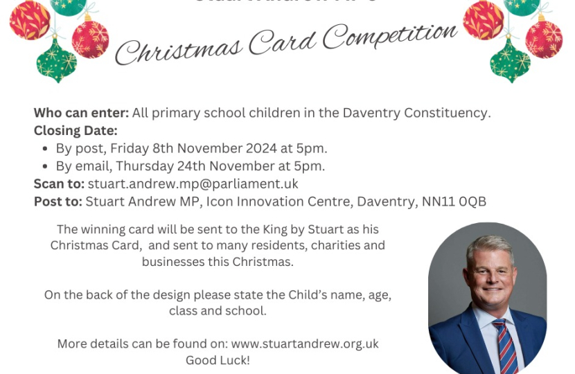 Details of Stuart's Christmas Card Competition